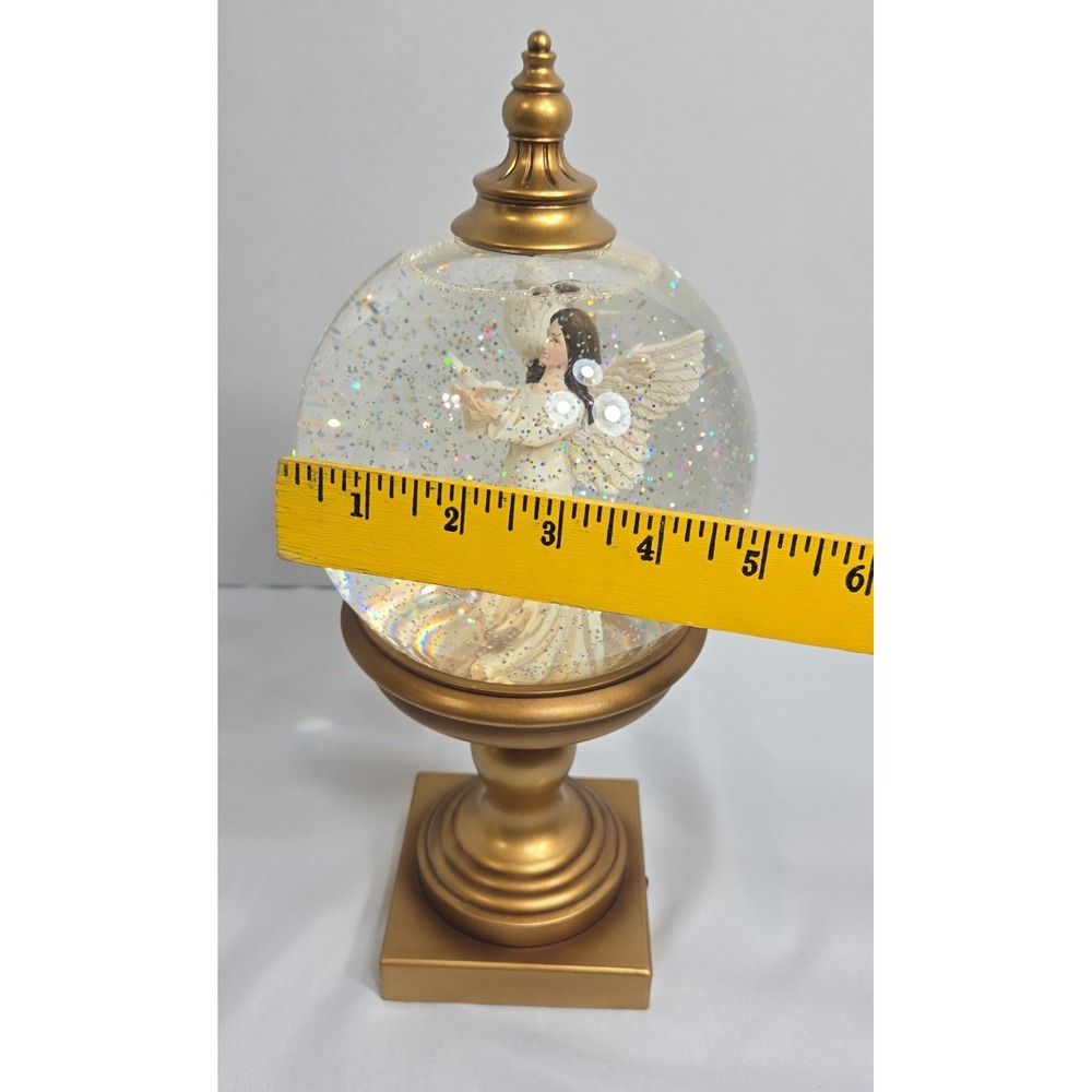 Cracker Barrel Angel Glitter Globe Illuminated Continual Glitter Motion video - Picture 11 of 14